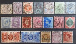 Grossbritannien Lot mit alten Werten Kat. 55 Euro