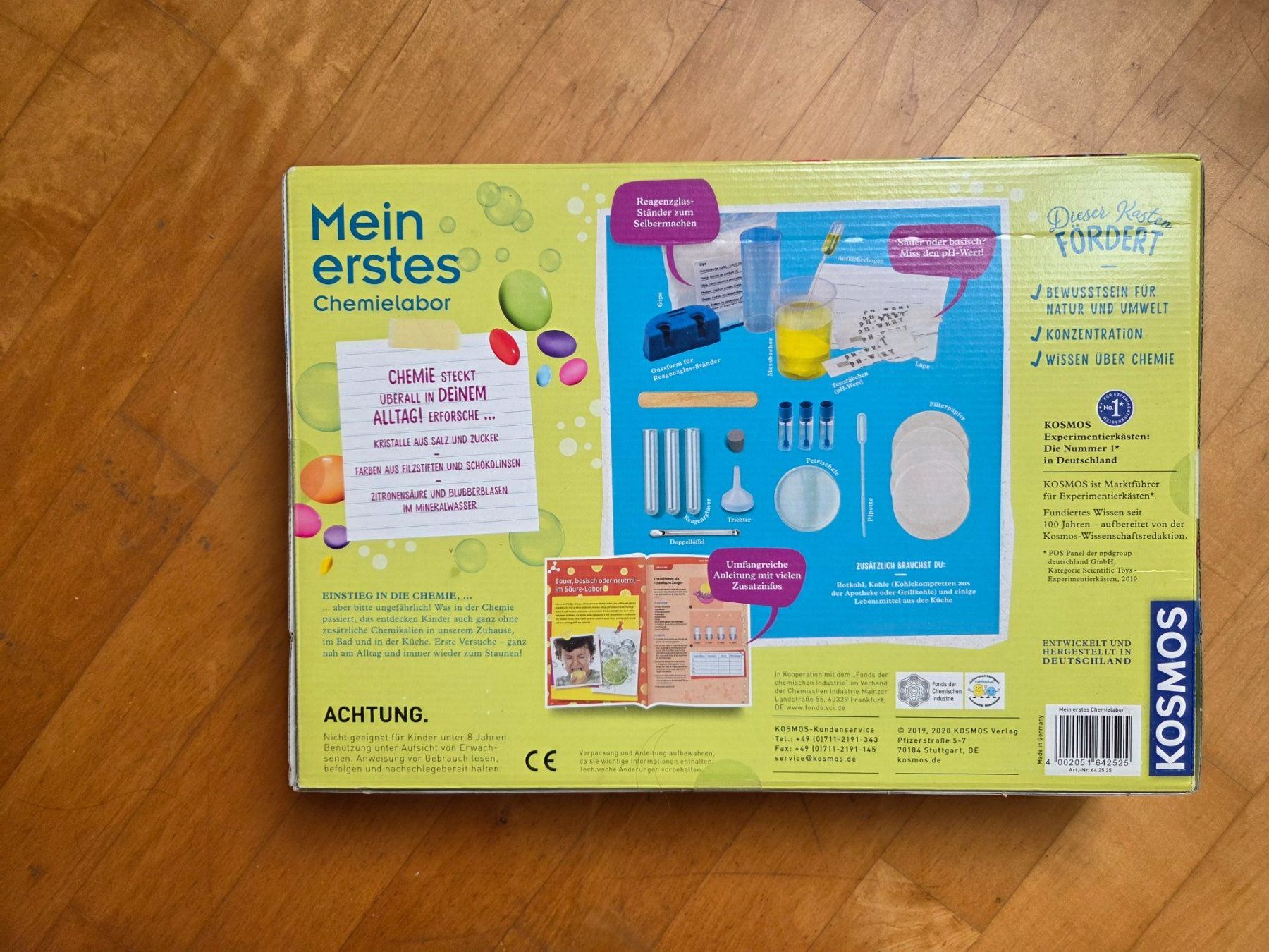 Kosmos Giocattoli: Kinder Chemielabor ungeöffnet – Nuovo e nell'imballaggio originale da Basel venduto da Norge_69 1