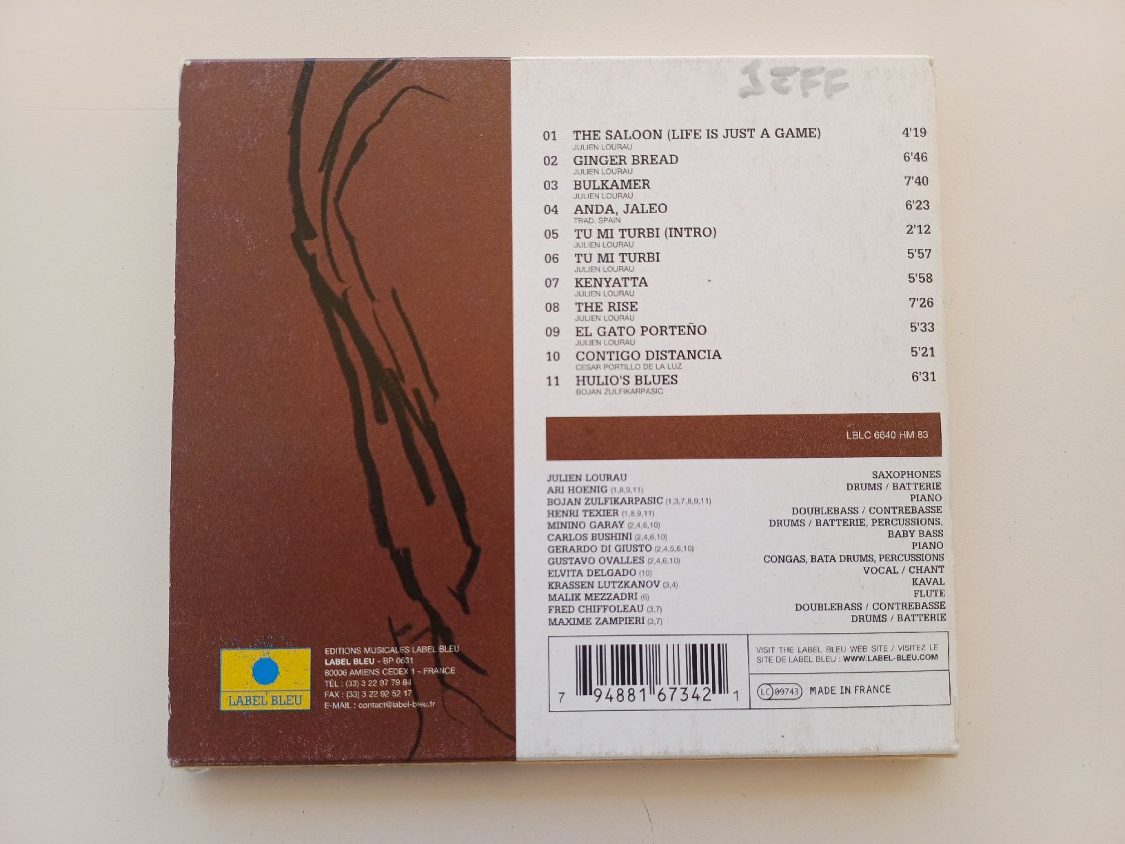 CD: Julien Lourau "The Rise" CD – Usato da Begnins venduto da Drastic-Sound 1