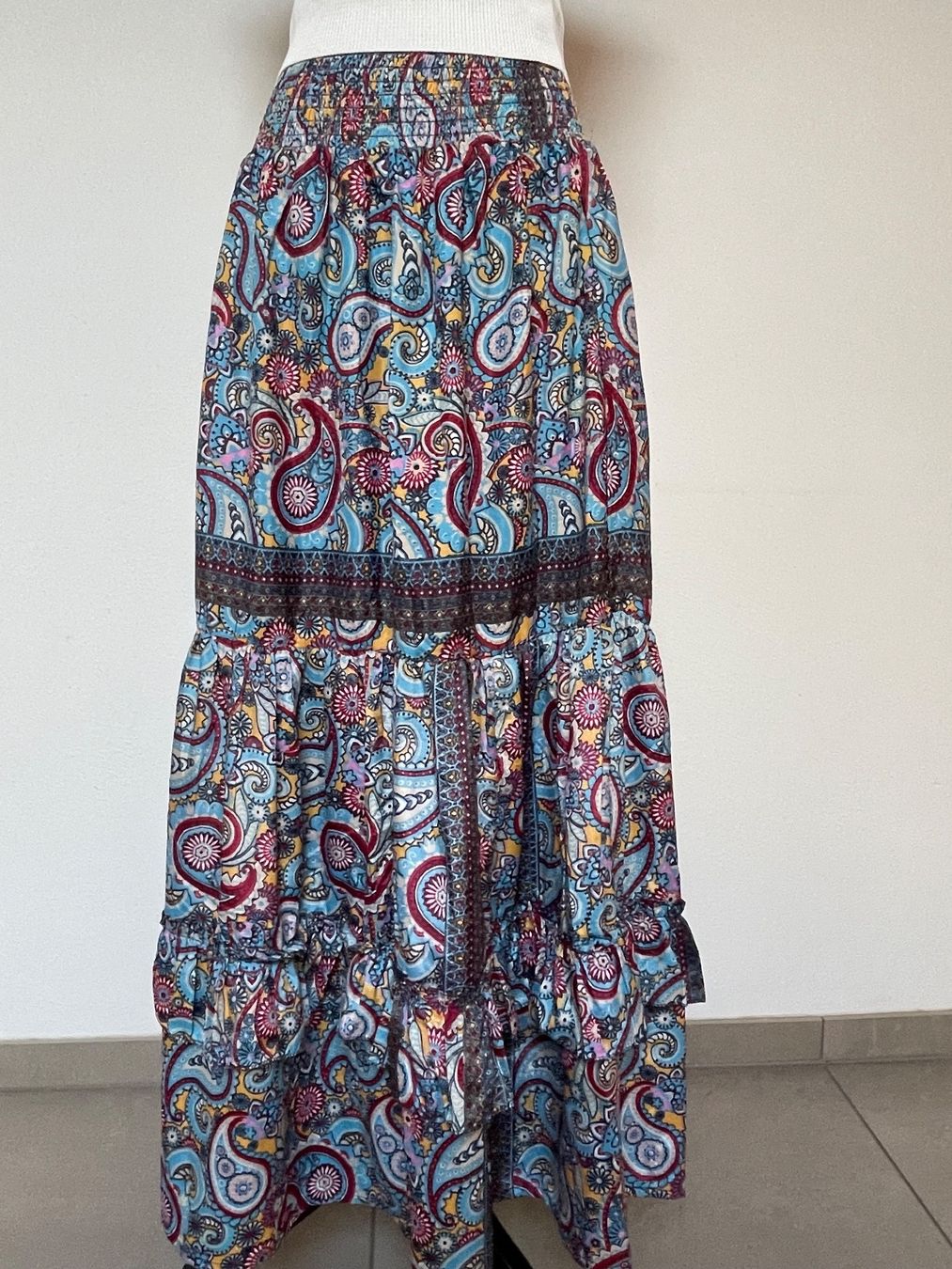 Röcke: Boho Maxi Stufenrock aus Seide – Neu (gemäss Beschreibung) aus Sigriswil von ck56 3