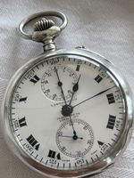 Chronographe de poche ancien S. Smith & Son (Londres) Swiss