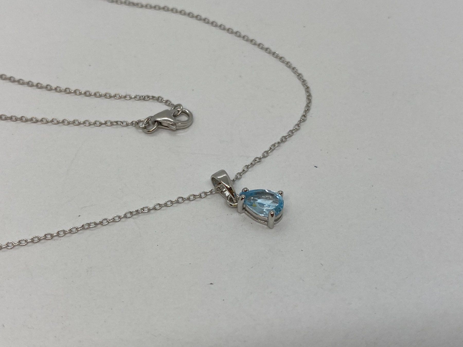 Catenine: Collier hellblau 925 Silber /i523 – Usato da Bern venduto da JMsoehne1987