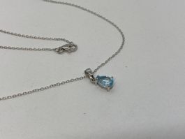 Collier hellblau 925 Silber /i523