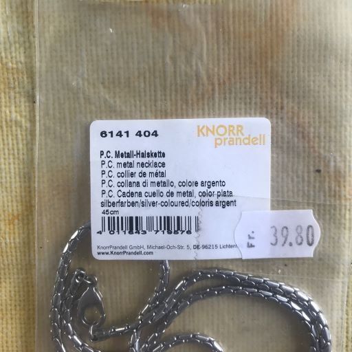 Catenine: P.C.METALL-HALSKETTE 45CM NEU – Nuovo e nell'imballaggio originale da Ostermundigen venduto da Wyatt-Earp 7