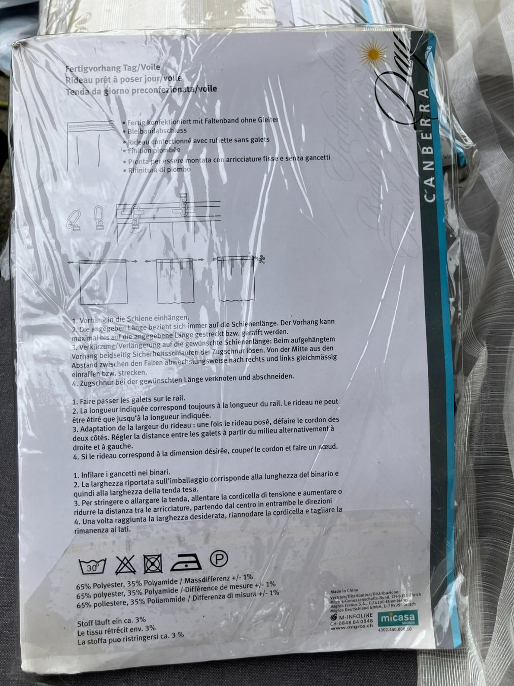 Micasa Rideaux: Fertigvorhänge – Neuf avec emballage d'origine à Täuffelen par mar_72fn 3