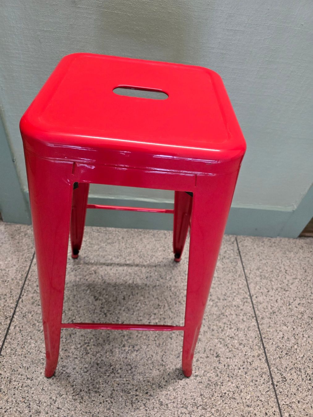 Sgabelli: Metall: Barhocker rot – Nuovo (secondo la descrizione) da Romanshorn venduto da Rachacha 1