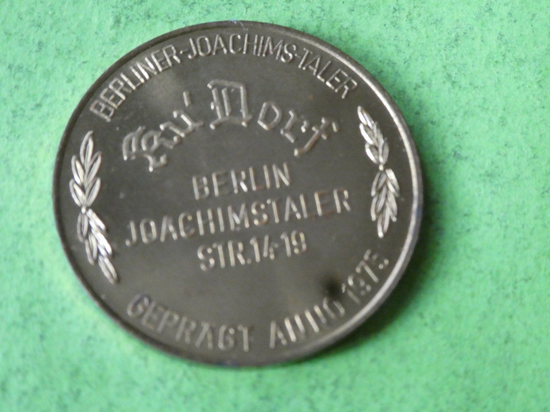 Medaglie: Berlin 1975, Joachimstaler – Usato da Hinterforst venduto da Rohusri 1