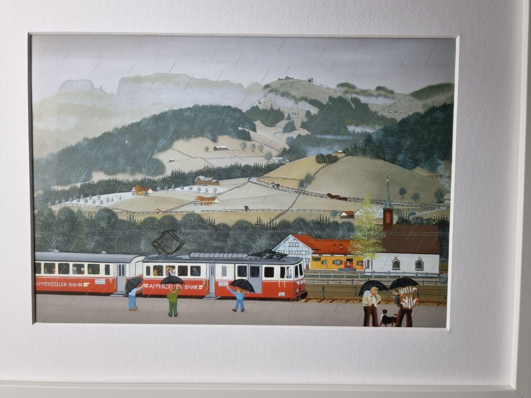 Foto & Immagini: BARBARA BILD HINTER PASSEPARTOUT MONTIERT MIT RAHMEN – Usato da Gersau venduto da grafik-kunst 2
