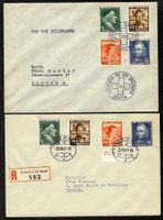 1941, J97-100, 2 Satzbriefe, dav.1x Tag d. Briefm. (15756)