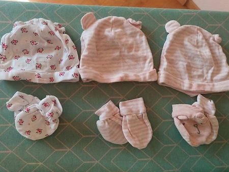 Kit naissance bonnet gants chaussettes
