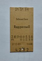 Altes 2 Klasse Billett von 1984