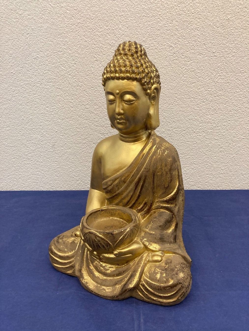 Statuette: Buddha mit Schale aus Ton/Fiberglas – Nuovo e nell'imballaggio originale da Neuenhof venduto da jorogo 7