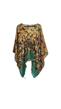 Atemberaubend CRISTINAEFFE Seiden Top Tunika Bluse Gr. M/L