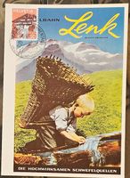 Postkarte mit Sst LENK 22.6.85