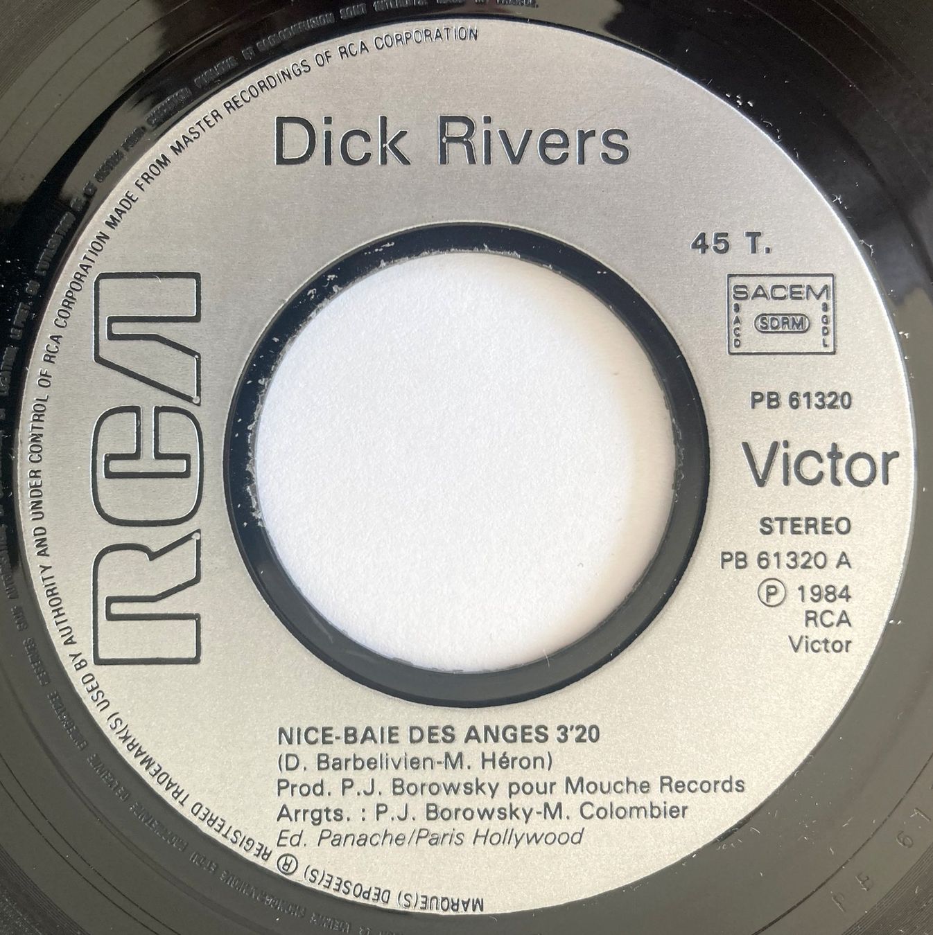 Dischi in vinile: DICK RIVERS - NICE BAIE DES ANGES – Usato da Bottens venduto da hotter-than-hell 2