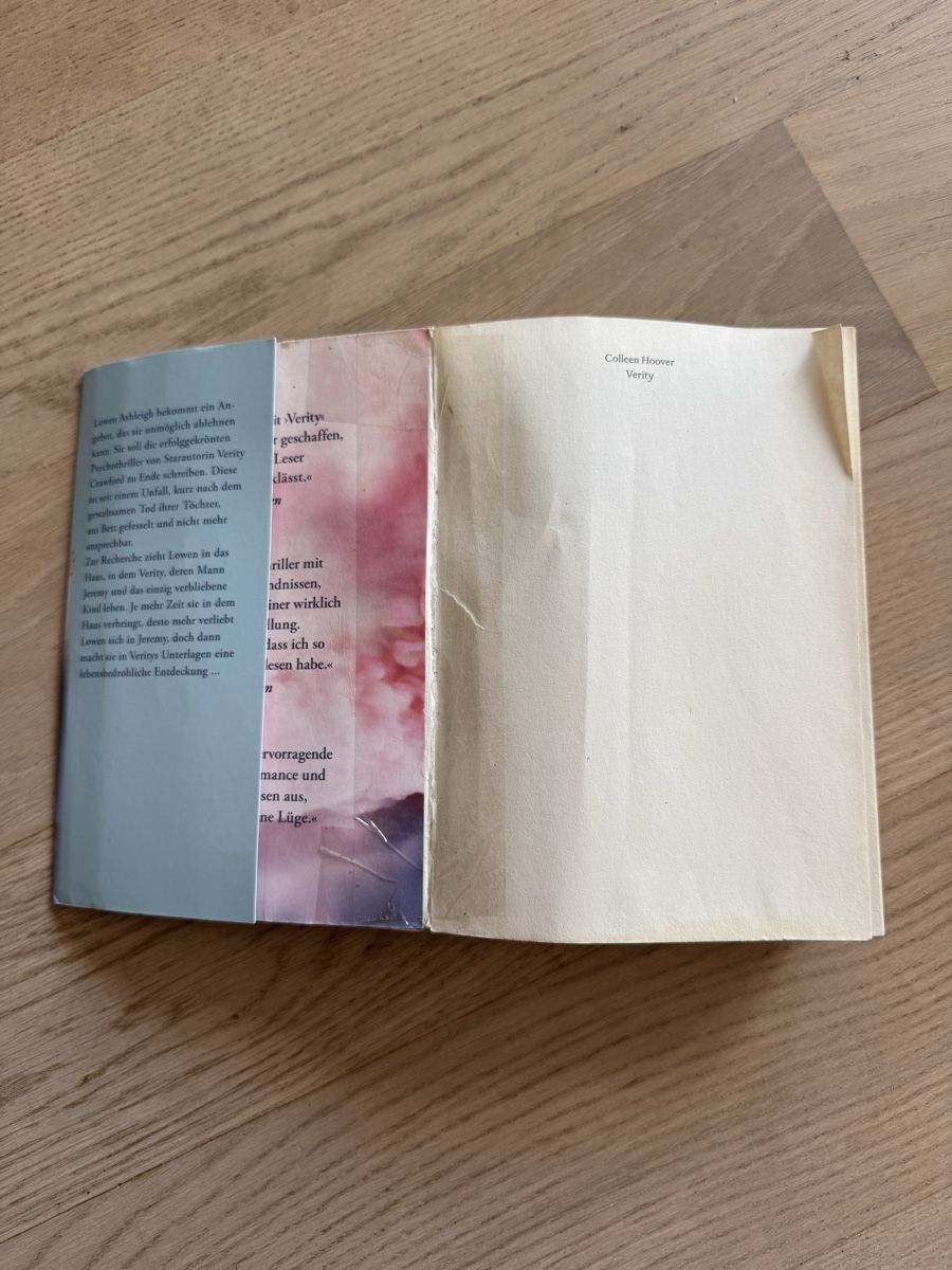 Bücher: Verity von Colleen Hoover – Gebraucht aus Jegenstorf von Chante8 1