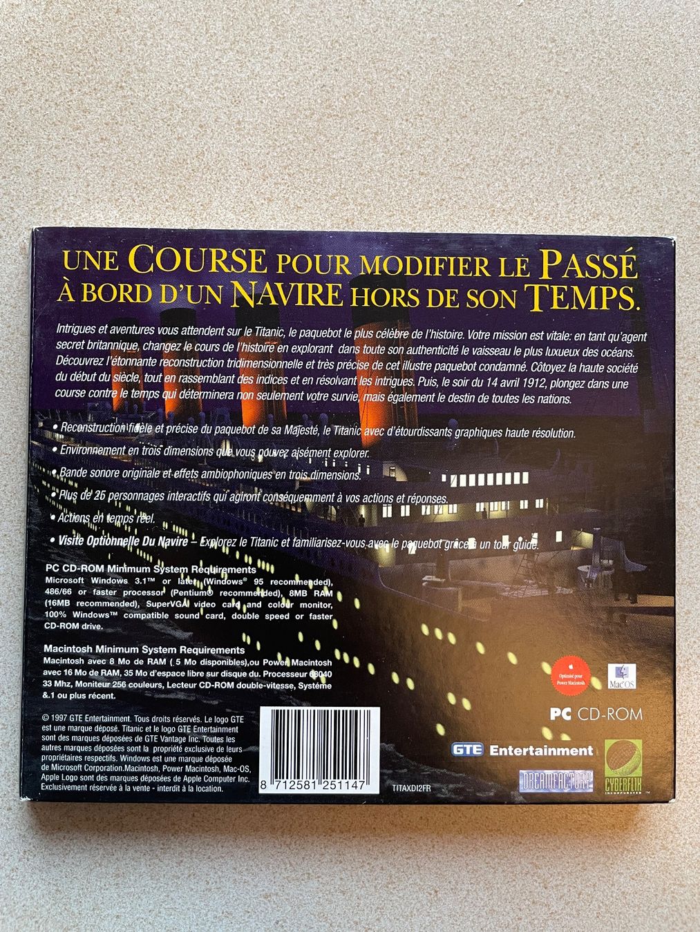 Giochi: CD-ROM Titanic (1997) pour Windows/Macintosh – Usato da Nyon venduto da Alex017 1