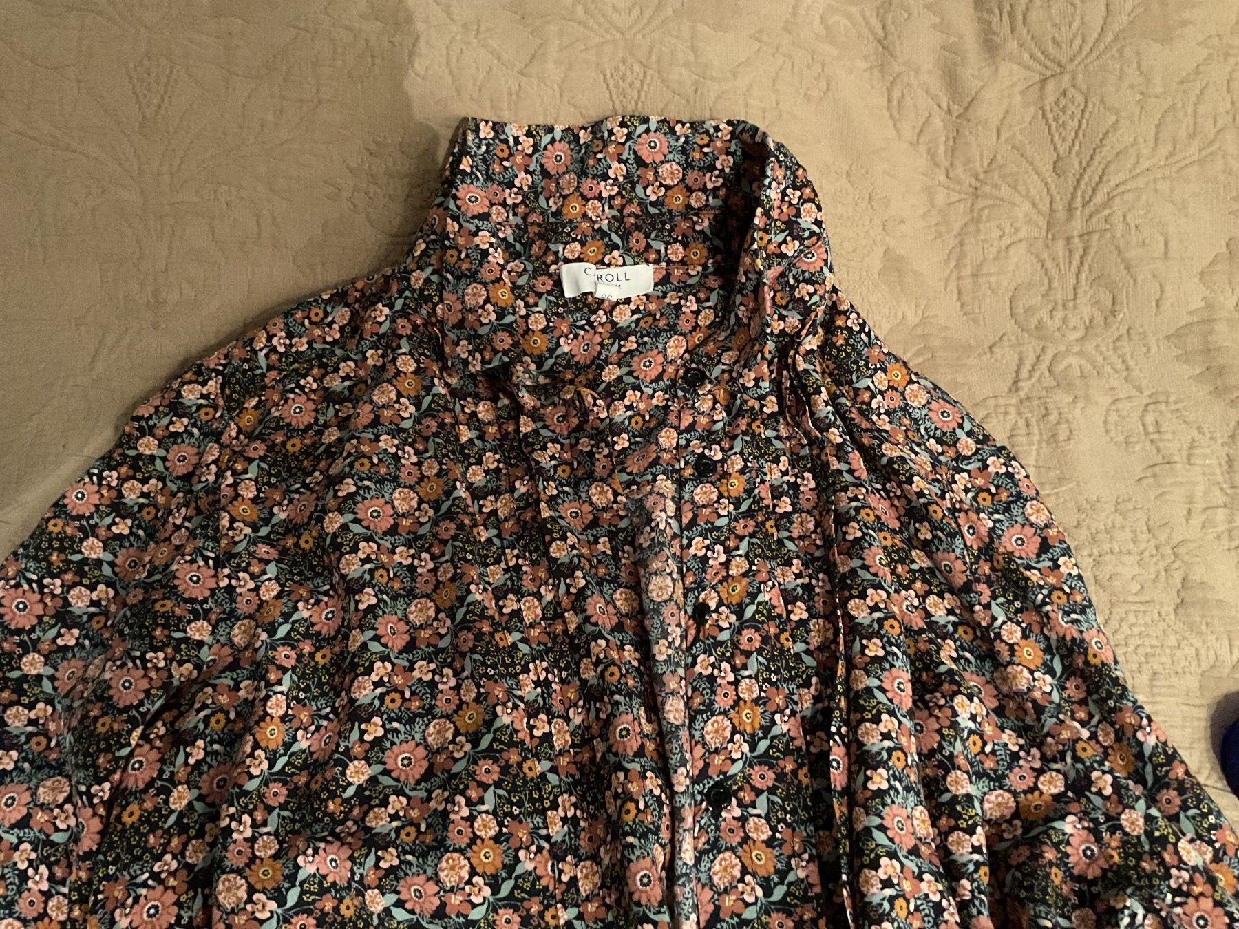 Blusen: Bluse Grösse M, Blumenmuster, Herbstfarben – Gebraucht aus luzern von Alpendorf1