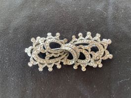 Sehr schöne Vintage Brosche mit Steinbesatz