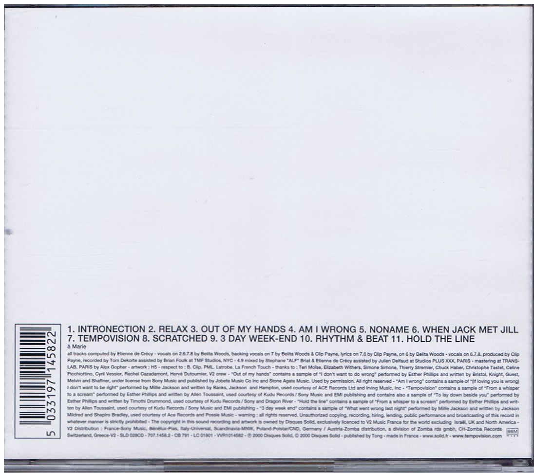 CDs: Etienne De Crecy – Tempovision – Gebraucht aus Unterengstringen von Lastchance 2