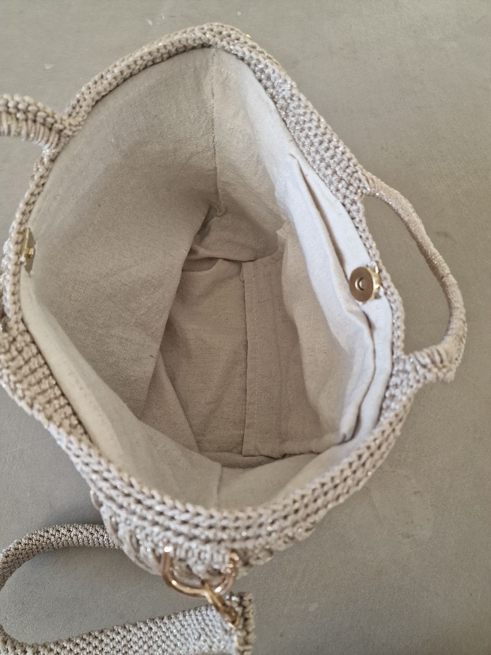 Taschen: Handmade Handtasche, beige-gold – Neu (gemäss Beschreibung) aus Amriswil von gu80kaya 1