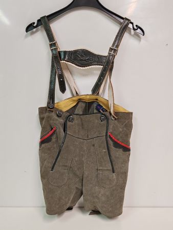 Lederhose Kinder Wildleder Oktoberfest Trachtenhose SCHILD