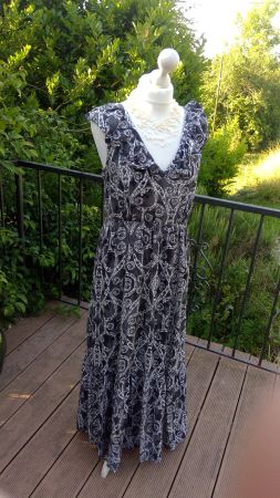 Longue Robe Larissa dark grey by Chicorée, taille L, NEUF