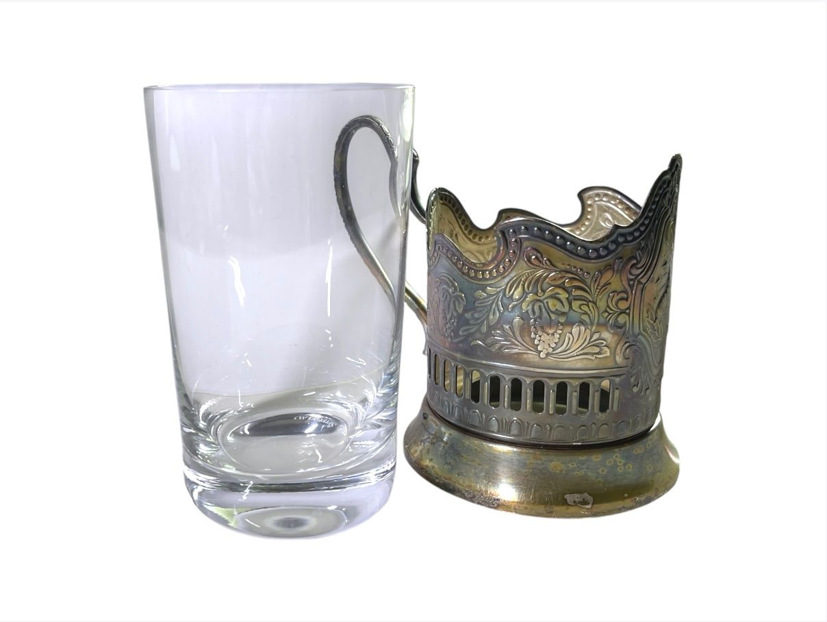 Tazze: Vintage Sowjetunion Raumfahrtprogramm Teeglas versilbert – Usato da Luzern venduto da woti-shop 7