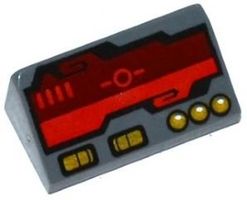 Lego  5x Neigung mit Knopfmuster 1 x 2 x 2/3 (85984pb077)