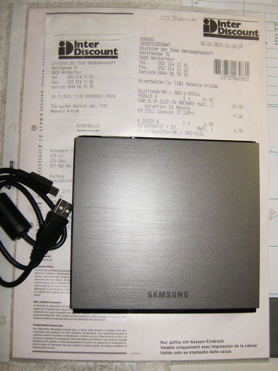 Samsung Portable DVDWriter SEB18 Kaufen auf Ricardo