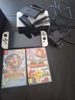 Nintendo Switch OLED Weiss mit Spielen guter Zustand