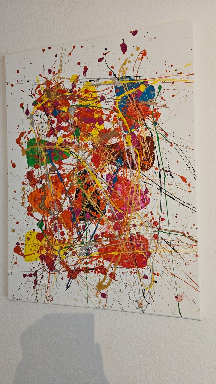 Gemälde: Tableau abstrait moderne, couleurs vives et éclatantes. – Neu (gemäss Beschreibung) aus Le Locle von fab_c9hh 1