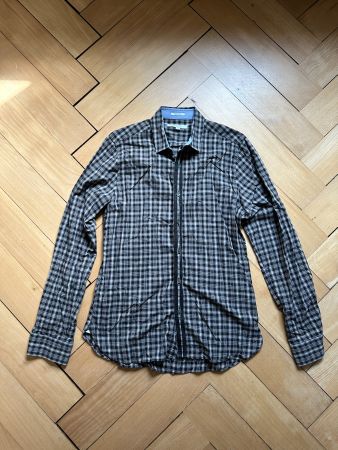 GANT - Hemd schwarz-braun-weiss kariert M