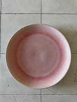 Großer Keramik-Teller Rosa