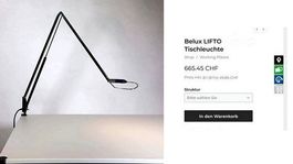 USM Lampe, Belux Lifto Tischleuchte,  USM Haller B. Thut
