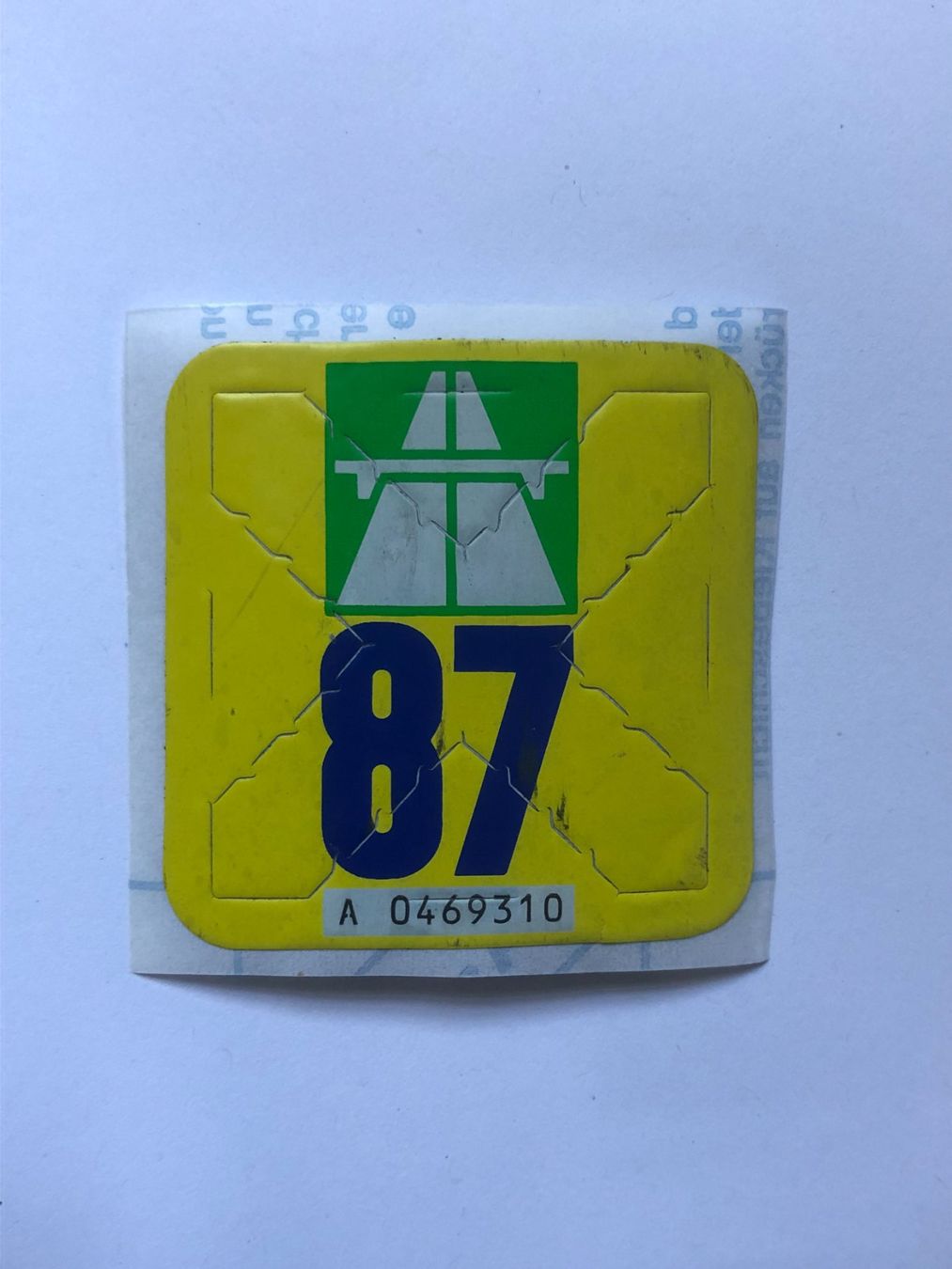 Vignette autostradali: Autobahnvignette 1987 – Usato da Ganterschwil venduto da ganterb