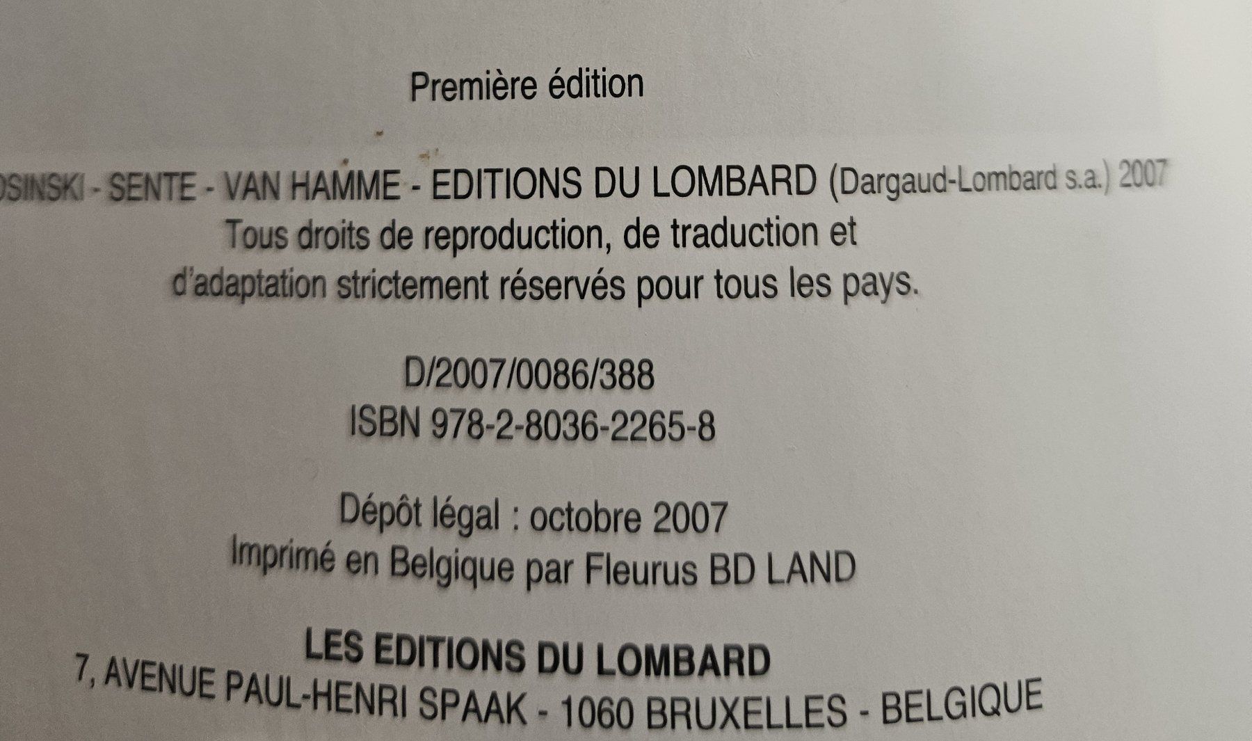 BD: Thorgal N 30 E.O. (T.B.E.) Moi, Jolan – D'occasion à Prévonloup par bitume1975 1