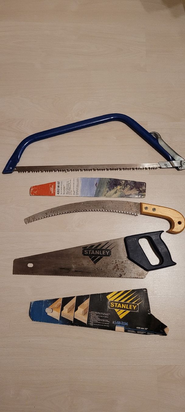 Stanley Seghe: 3 Sägen Stanley + Fuchsschwanz – Usato da Seon venduto da Granadille