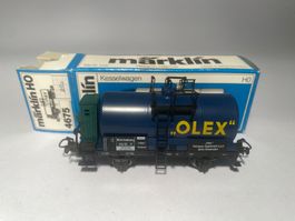 Märklin, Kesselwagen 4675 blau, AC-Achsen