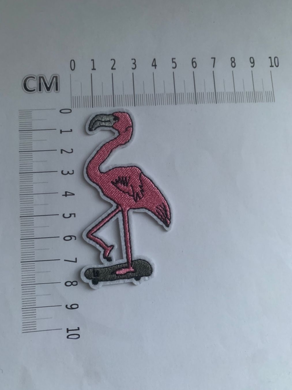 Toppe: Flamingo Skateboard Patch Badge, Bügelbild – Nuovo e nell'imballaggio originale da Ostermundigen venduto da Mcone 1