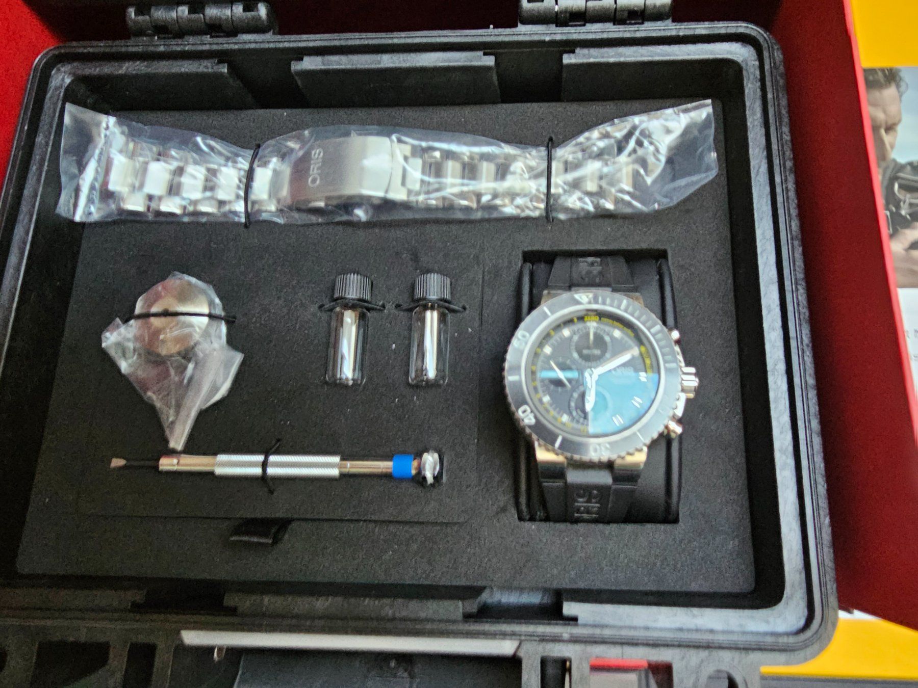 Oris Orologi: Rare ORIS Aquis Depth Gauge Chronograph Fullset – Nuovo (secondo la descrizione) da Obergerlafingen venduto da Swissfreak 5