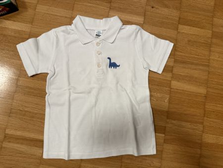 Süsses Polo-Shirt mit Dino-Motiv, Gr 98/104(3-4Jahre)