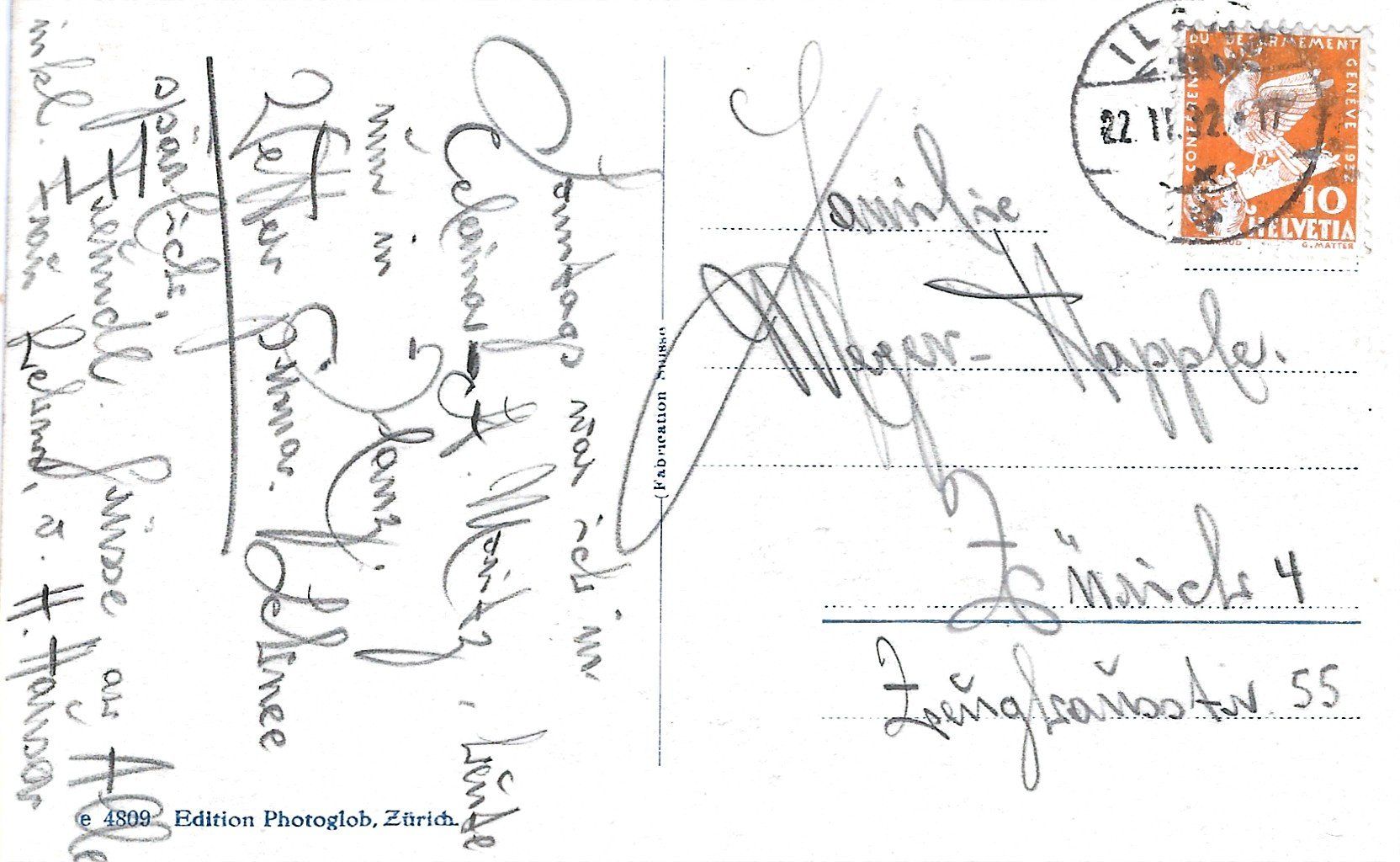 Cartoline postali: Jlanz / Ilanz - 1932 – Usato da Flums venduto da Guscha1 1