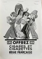 Régie Française Cigarettes - Alte Werbung / Publicité 1932