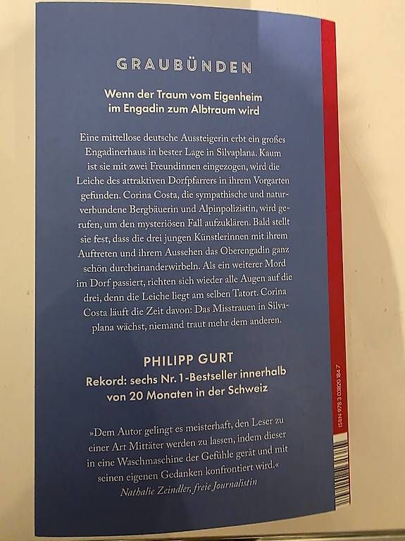 Libri: Engadiner Rache, Krimi von Philipp Gurt – Usato da Starrkirch-Wil venduto da ursus0512 1