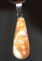 Halskette 6B – Crazy Achat Tropfen 25x12mm