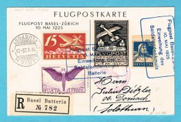 Herrliche OK-Karte Wehrmännerdenkmal Basel 10.V.25. Ab Fr.1!