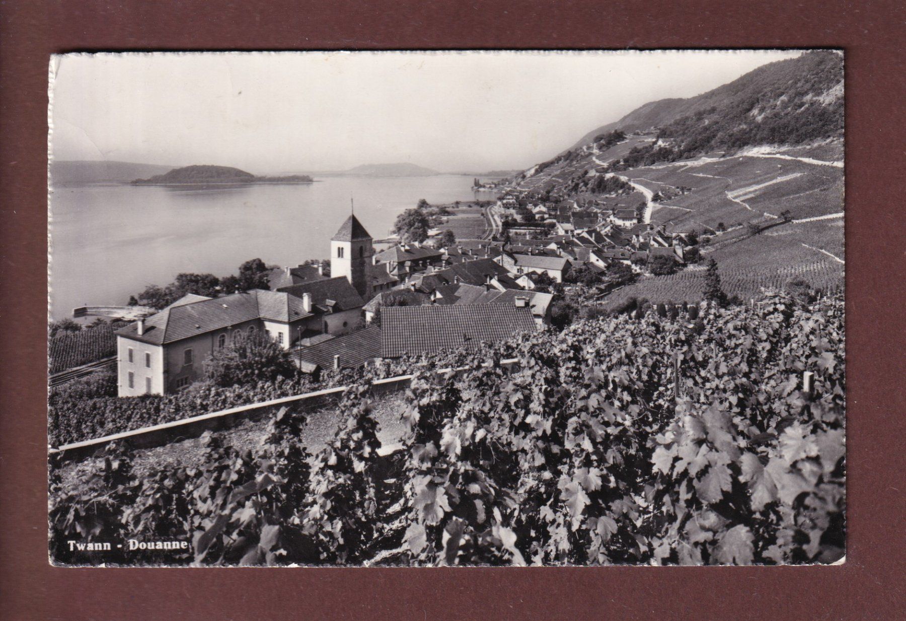 Cartoline postali: TWANN - DOUANNE - 1958 – Usato da Pully venduto da nicecards