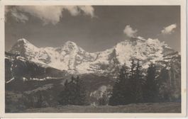 AB 186 Eiger, Mönch und Jungfrau von Grütschalp aus, 1923