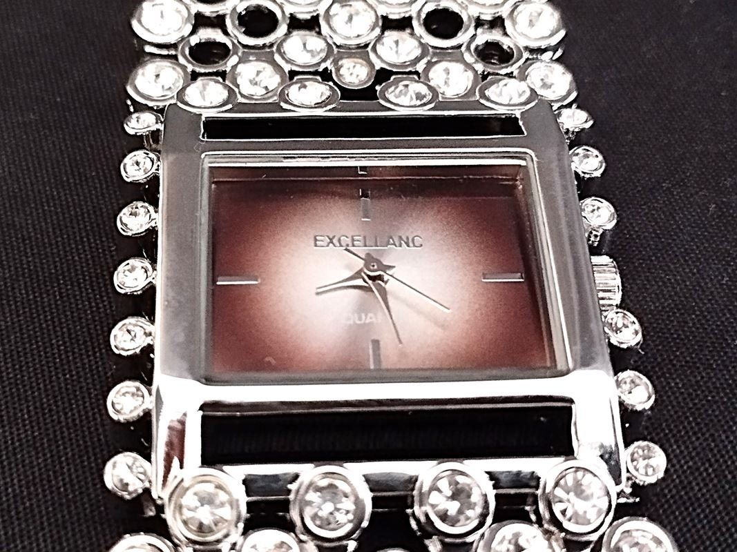 EXCELLANC Armbanduhr mit Strass-Armband (Neu (gemäss Beschreibung
